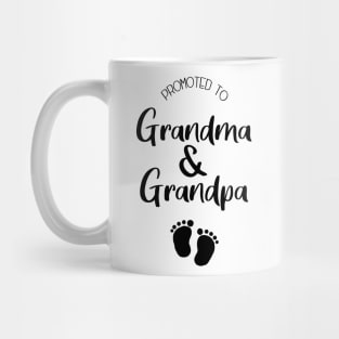 Promoted to grandma and grandpa Mug